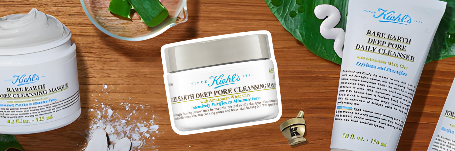 Masca pentru curatarea fetei cu Argila Alba Rare Earth, 28 ml, Kiehl's